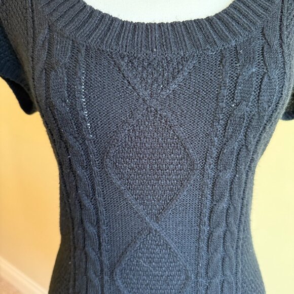 Twik Exclusive Simons Sweater Dress Mini Black Bodycon Women's Size M - Picture 2 of 10
